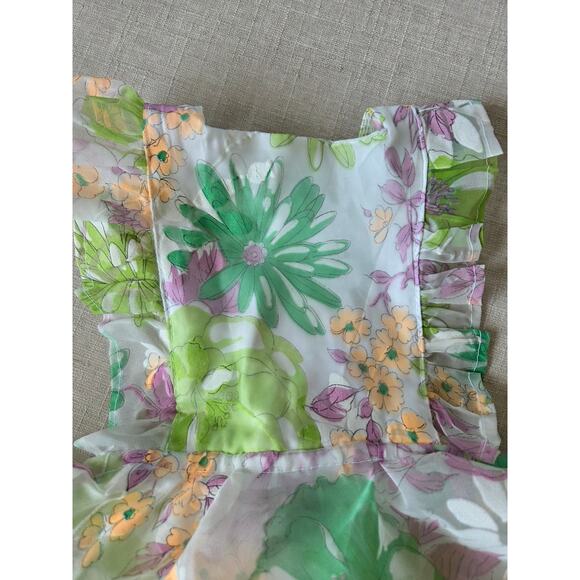 Numi Floral Flocked Pinafore - Picture 3 of 6